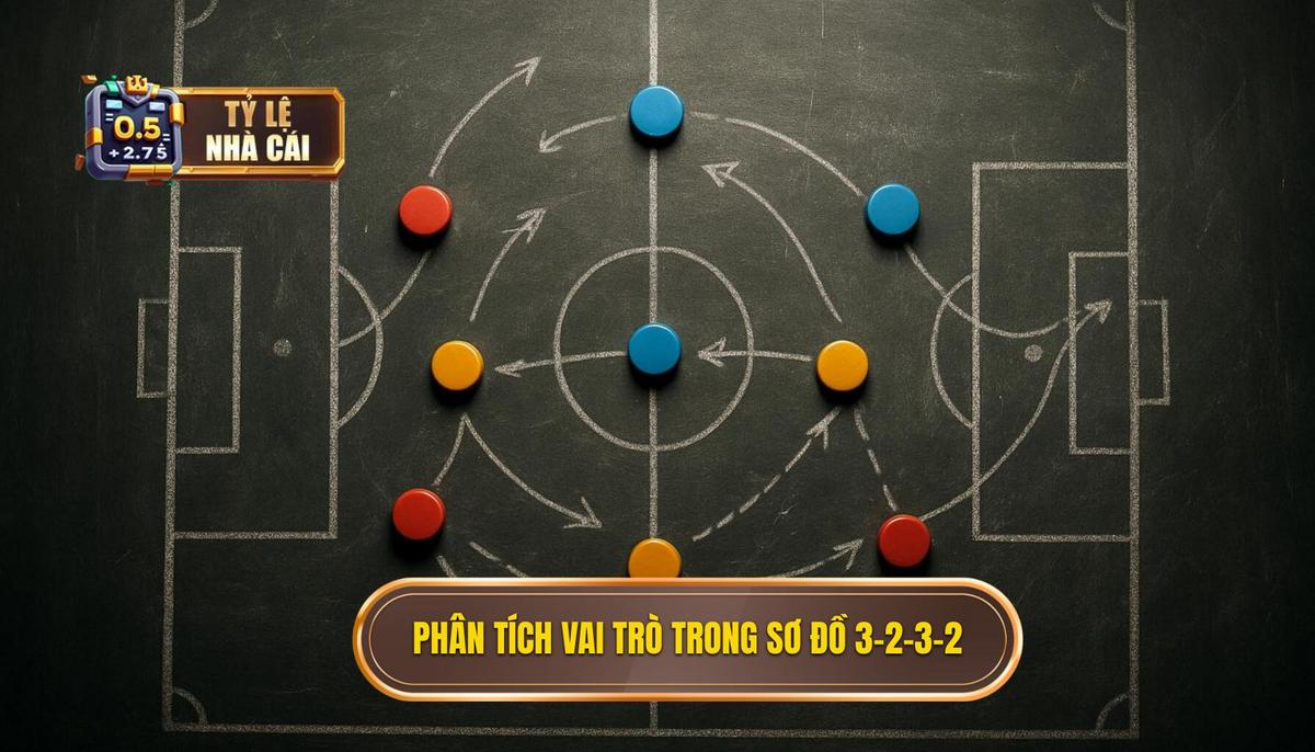 Phân tích vai trò chủ chốt trong sơ đồ 3-2-3-2