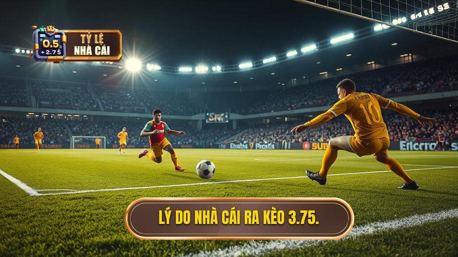 2. Lý do nhà cái ra kèo 3.75.