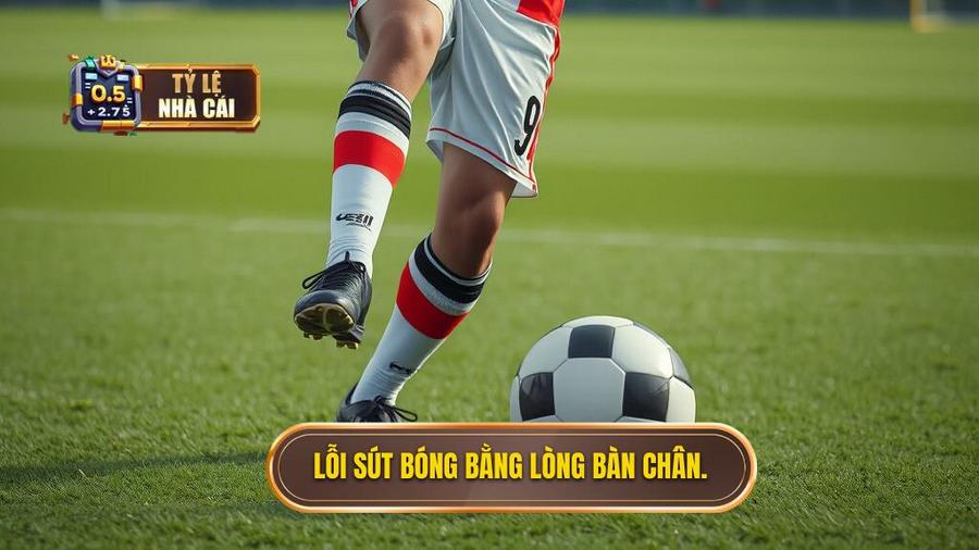 3. Lỗi sút bóng bằng lòng bàn chân.