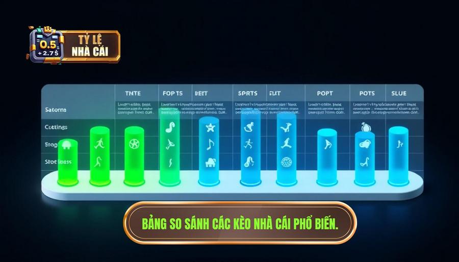 Bảng so sánh các loại kèo nhà cái phổ biến